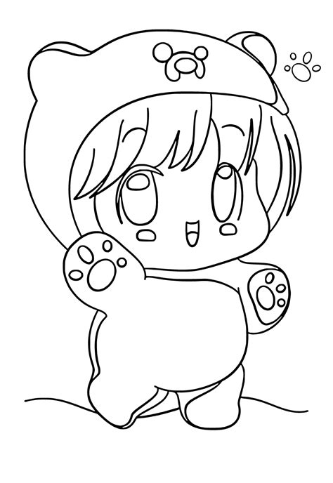 dibujos para colorear kawaii